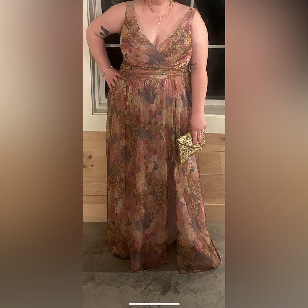 Floral Shimmer Dress